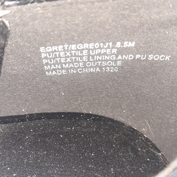 MADDEN Girl Mary Jane Flats Black Patent Square Toe Bow Ladylike Minimal 8.5 LNC - Picture 8 of 9